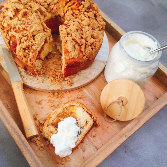 Pumpkin Pie Babka with Lotus Spread Crumbs