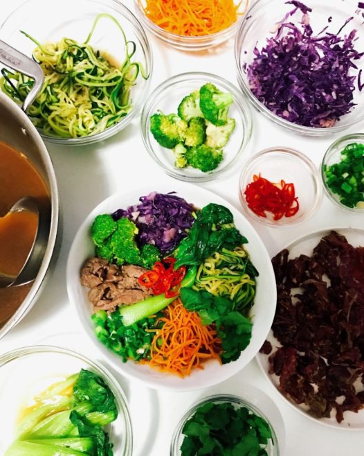 “Pho” Style Soup with Super Thinly Sliced Steak + All Asian Soup Base