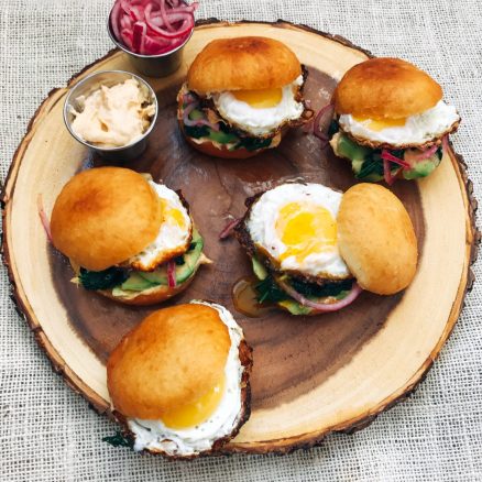 Middle Eastern Sufganiya Egg Sandwich