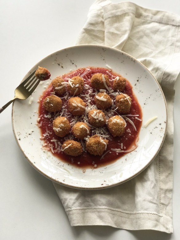 Cheese Stuffed Fried Olives, 2 Ways