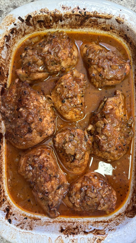 STICKY SILAN + LEEK CHICKEN 
