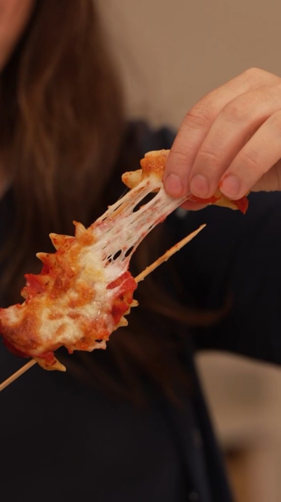 BAKED ZITI SKEWERS 