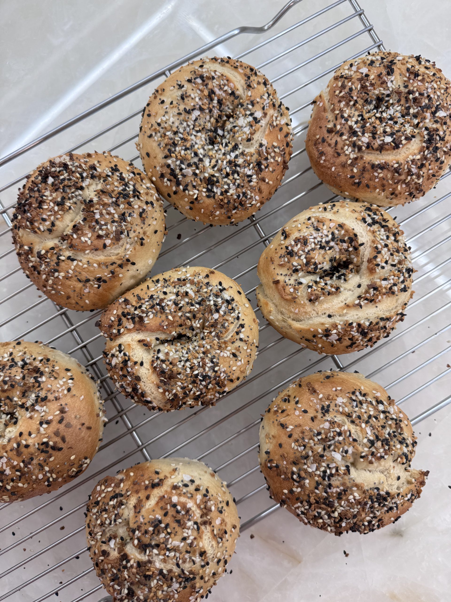 3 INGREDIENT COTTAGE CHEESE BAGELS